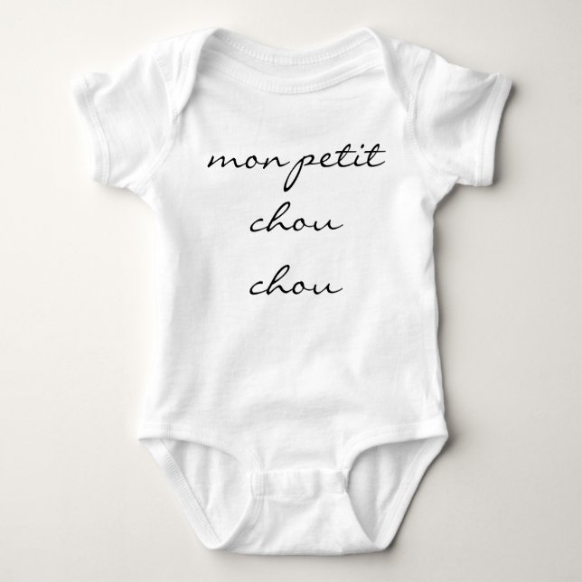 Body Para Bebê Neutral Baby Bodyetet "mon petit chou chou" (Frente)