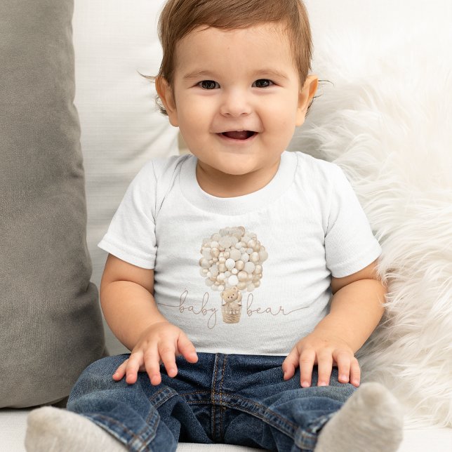 Body Para Bebê Neutro do balão do Urso de Teddy (Criador carregado)