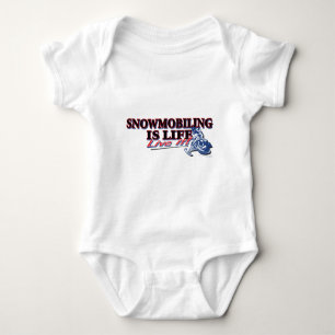 BODY PARA BEBÊ NEW-SNOWMOBILING-IS-LIFE