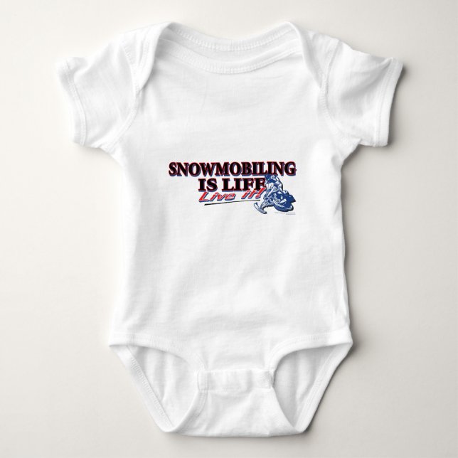 BODY PARA BEBÊ NEW-SNOWMOBILING-IS-LIFE (Frente)