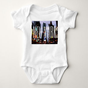 Body Para Bebê New York Baby Creeper Organic New York Souvenir