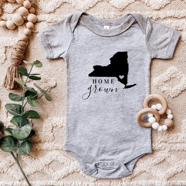 Body Para Bebê New York Home Grown State Tee (Criador carregado)