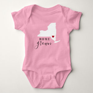 Body Para Bebê New York Home Grown State Tee