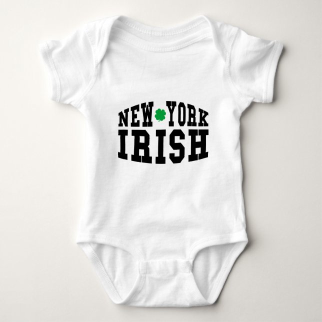 Body Para Bebê New York Irish (Frente)
