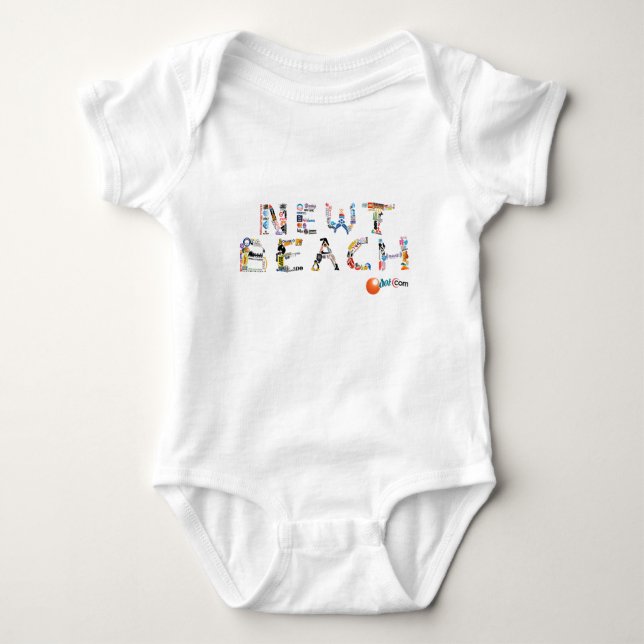 Body Para Bebê Newt Beach Oficial CoolBaby™ (Frente)