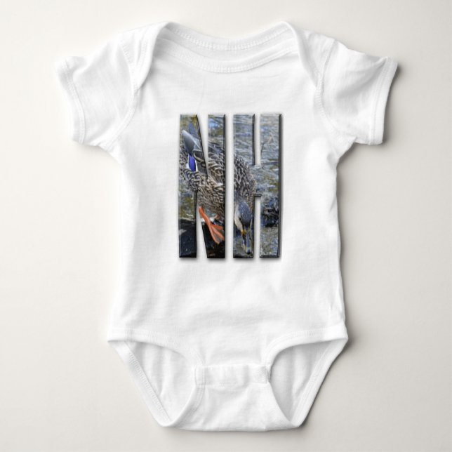 BODY PARA BEBÊ NH NOVA HÂMPSHIRE (Frente)