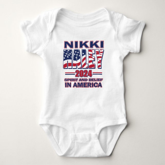 Body Para Bebê Nikki Haley 2024 (Frente)