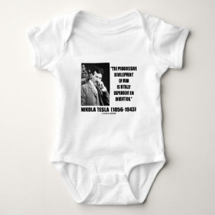 Body Para Bebê Nikola Tesla Progressive Development Of Man Cote