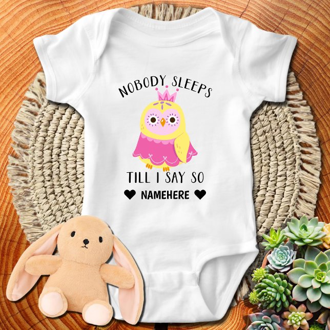 Body Para Bebê Ninguém Dorme Até Que Eu Diga (Criador carregado)