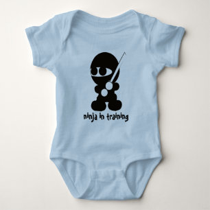 Body Para Bebê Ninja no treinamento