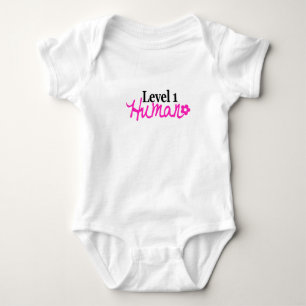 Body Para Bebê Nível 1 - rapariga/rosa