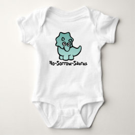 Body Para Bebê No-Sorrow-Saurus Dino Cuteness