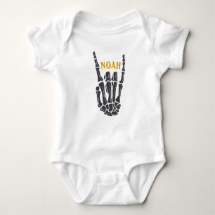 Body Para Bebê Noah Name Custom Toddler Rock n Roll Metal Punk
