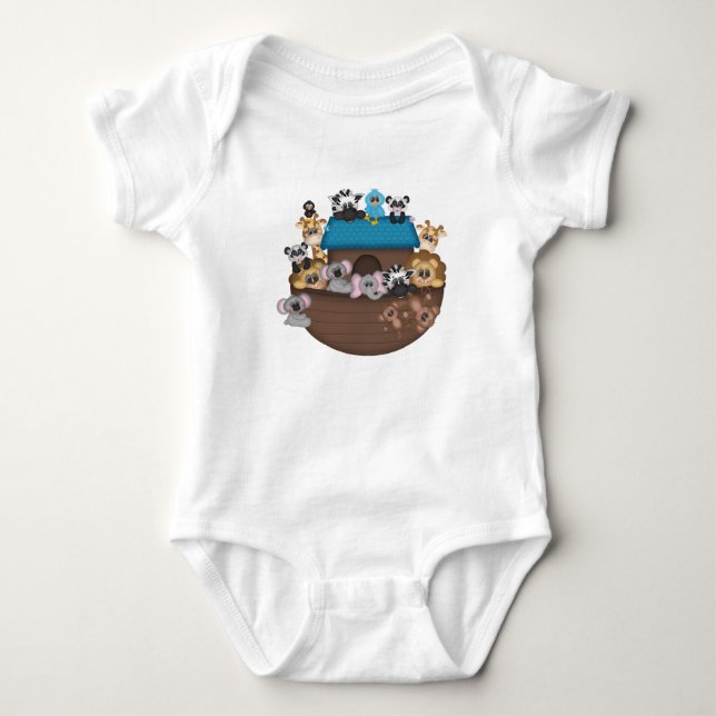 Body Para Bebê Noah's Ark Baby Jersey (Frente)