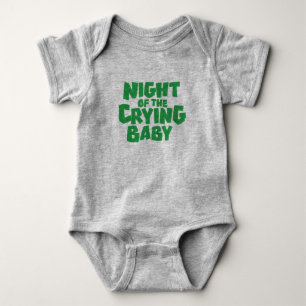 Body Para Bebê Noite do design de grito do t-shirt do bebê