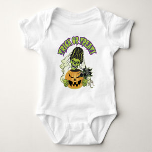 Body Para Bebê Noiva do crânio de Frankenstein