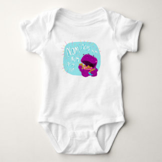 Body Para Bebê Nom Nom Nom! Monstro de roupa para bebê