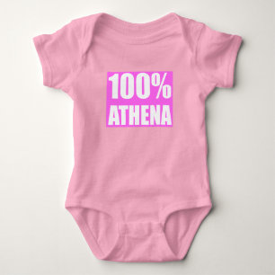 Body Para Bebê Nome Atena 100 por cento