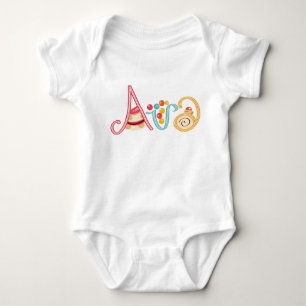 Body Para Bebê Nome Ava