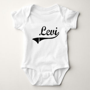 Body Para Bebê Nome clássico do estilo de Levi
