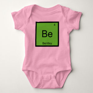 Body Para Bebê Nome da Química do Elemento da Tabela Periódica da