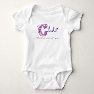 Body Para Bebê Nome das meninas de Celeste & significado da