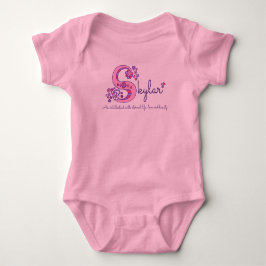 Body Para Bebê Nome das meninas de Skylar & significado do romper