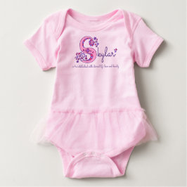 Body Para Bebê Nome das meninas de Skylar & significado do romper