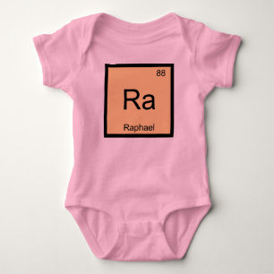 Body Para Bebê Nome de Raphael Elemento Químico Tabela Periódica