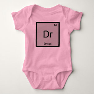 Body Para Bebê Nome do Desenho Elemento de Química Mesa Periódi
