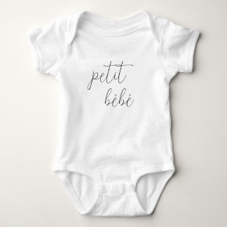 Body Para Bebê Nome do Monograma Pequeno Petit Bébé Texto