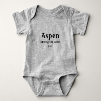 Body Para Bebê Nome e significado (Aspen)
