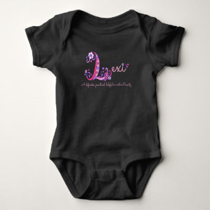 Body Para Bebê Nome e significado das garotas Lexi roupa