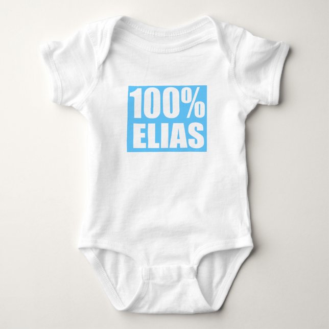 Body Para Bebê Nome Elias (Frente)