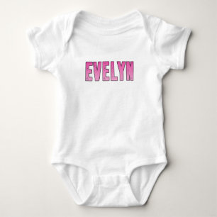 Body Para Bebê Nome Evelyn