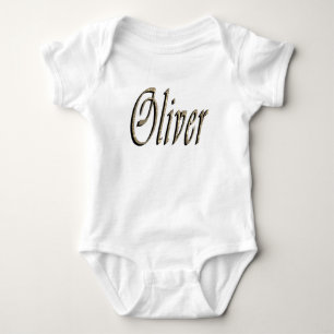 Body Para Bebê Nome Oliver, 