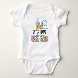 Body Para Bebê Nome Personalizado Baby Girl Bunny Monograma