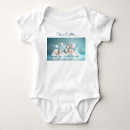 Body Para Bebê Nome personalizado Baby Zebra com todos os seus am