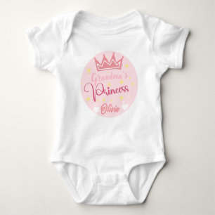 Body Para Bebê Nome personalizado Bebê Bodyfato/princesa da avó