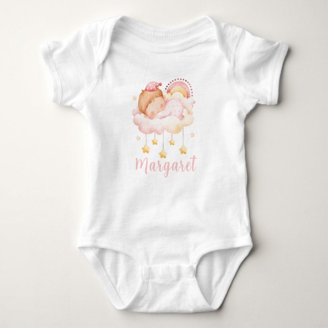 Body Para Bebê Nome Personalizado - Cute (Frente)