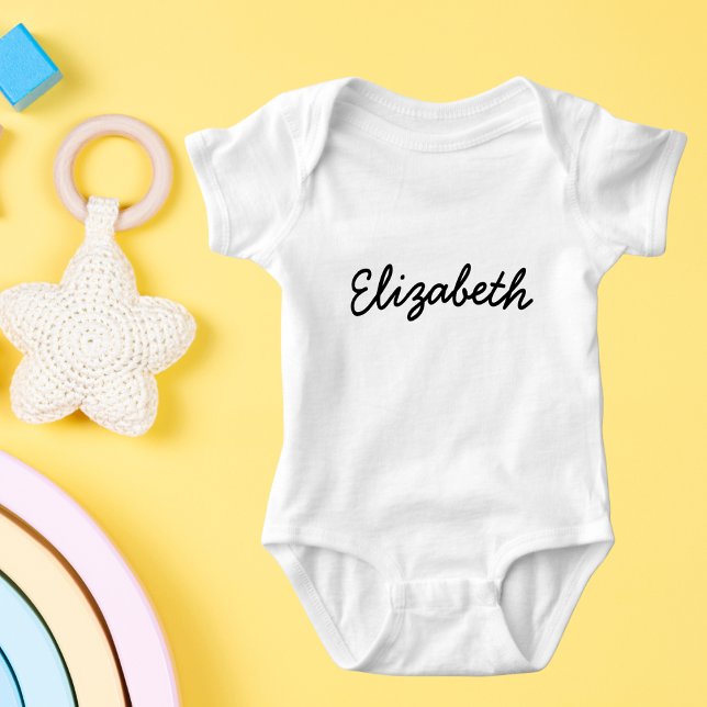 Body Para Bebê Nome Personalizado de Script Mínimo (Criador carregado)