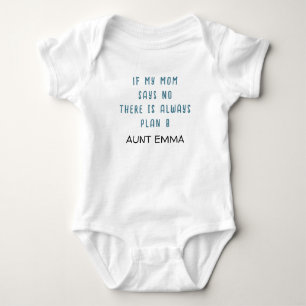 Body Para Bebê Nome Personalizado do Slogan do FUNNY AUNT