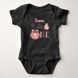 Body Para Bebê Nome personalizado é uma garotinha Pinkoween assus