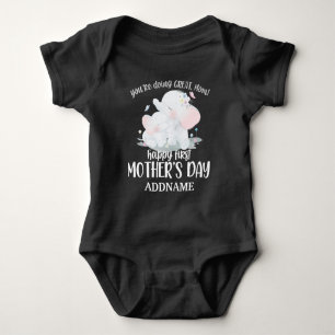 Body Para Bebê Nome Personalizado Feliz Dia de as mães 1rua - El