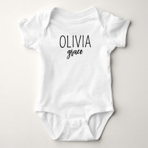 Body Para Bebê Nome Personalizado Menina Borracha Romper, Baby Gi