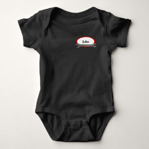 Body Para Bebê Nome Personalizado Miniprocesso mecânico
