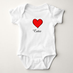 Body Para Bebê Nome Personalizado Red Heart Baby Bodycase
