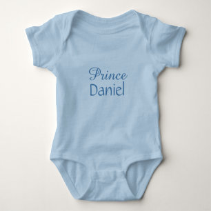 Body Para Bebê Nome personalizado vestuário "Prince"