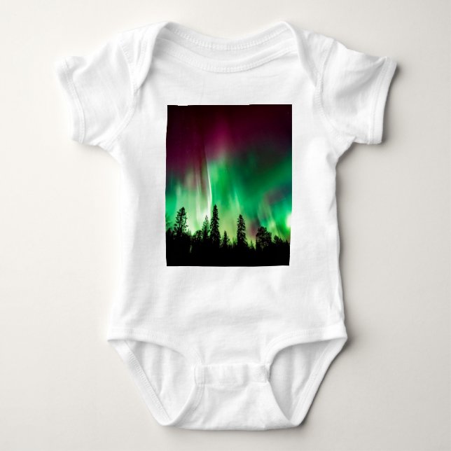 Body Para Bebê Nortes Aurora borealis (Frente)