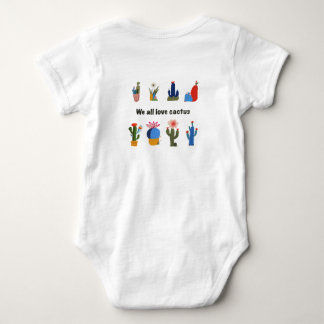 Body Para Bebê Nós todos amamos cacto